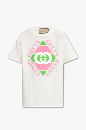 【GUCCI】お買得★LOGO ジップ フーディ 売切必至☆GUCCI ロゴ オーバーサイズ コットン Tシャツ☆New
